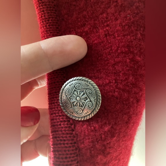 Talbots SIMPLY GORGEOUS 100% Wool, Red Petite Winter Jacket ❤️ Size Small - Picture 6 of 11